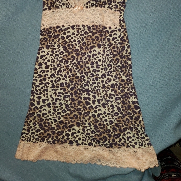 LADIES SEXY LACE LEOPARD PRINTED NIGHT DRESS 🛌 - Picture 2 of 7